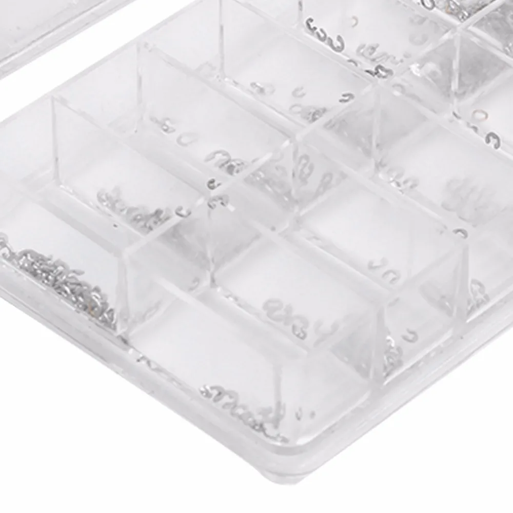Assorted 12 Size Chronograph Clip Spacer Ring Watch Pusher Button Circlip 360Pcs/Box Metal Watch Washer Clip Replacement Parts