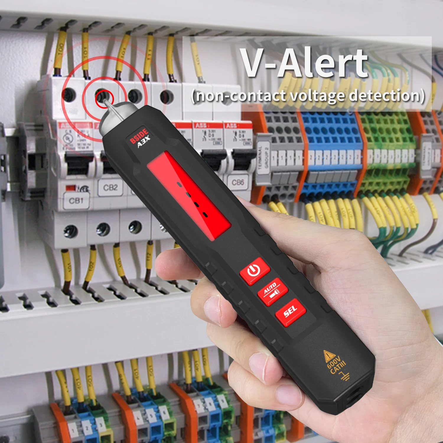 BSIDE Smart Digital Multimeter Pen Type Multitester True RMS Voltmeter DC AC Voltage Capacitance Ohm Hz Diode NCV Live tester