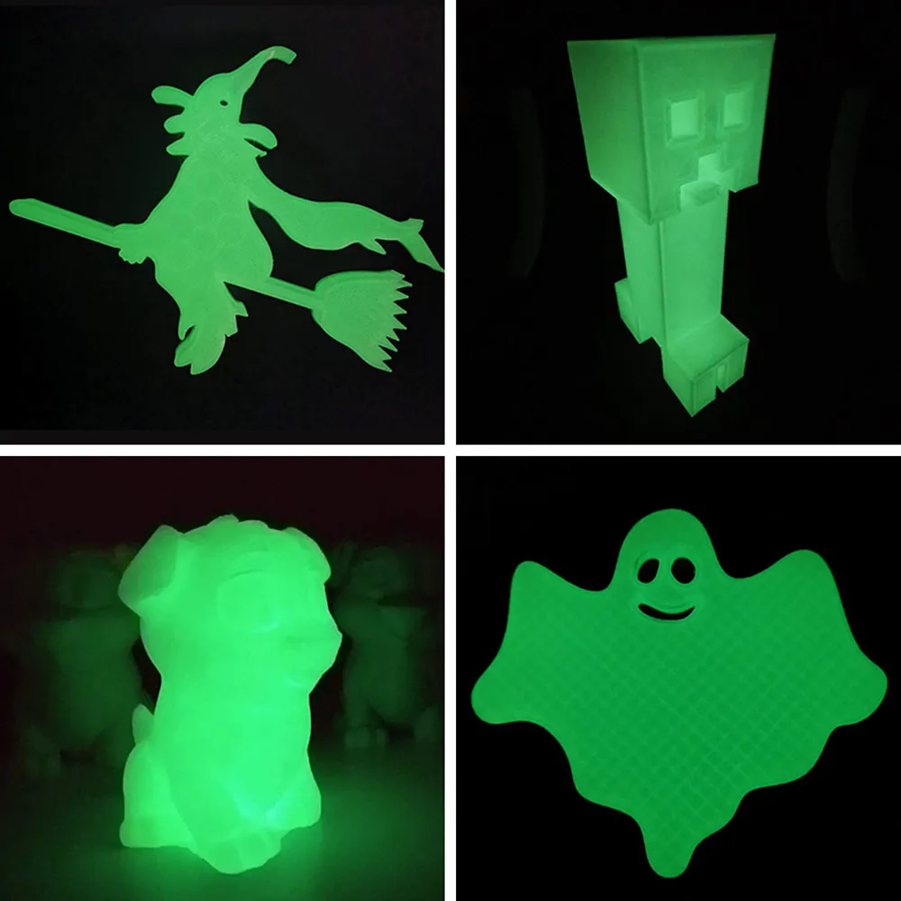 ESUN PLA Filament 1.75mm Glow in the Dark PLA 3D Printer Material 1KG Spool Luminous 3D Printing Filament for 3D Printer