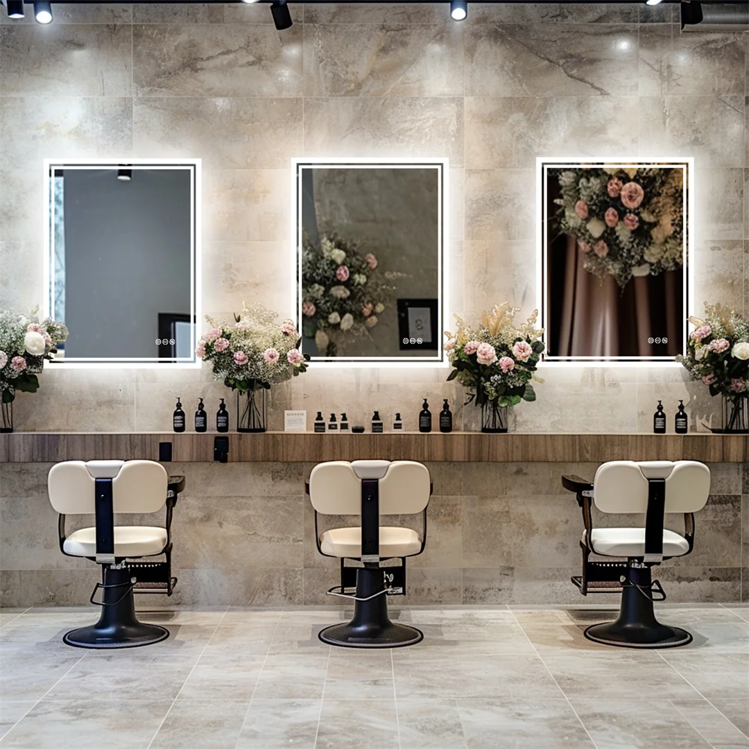 LUVODI 28x36" LED Bathroom Mirror with Lights,Backlit Dimmable Vanity Mirror,Anti-Fog Wall Mounted Makeup Mirror for Bathroom