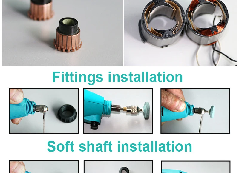 Engraver Electric Drill Dremel Mini Drill DIY Drill Grinder Engraving Pen Grinder Electric Rotary Tool Mini-mill Grinding 180W