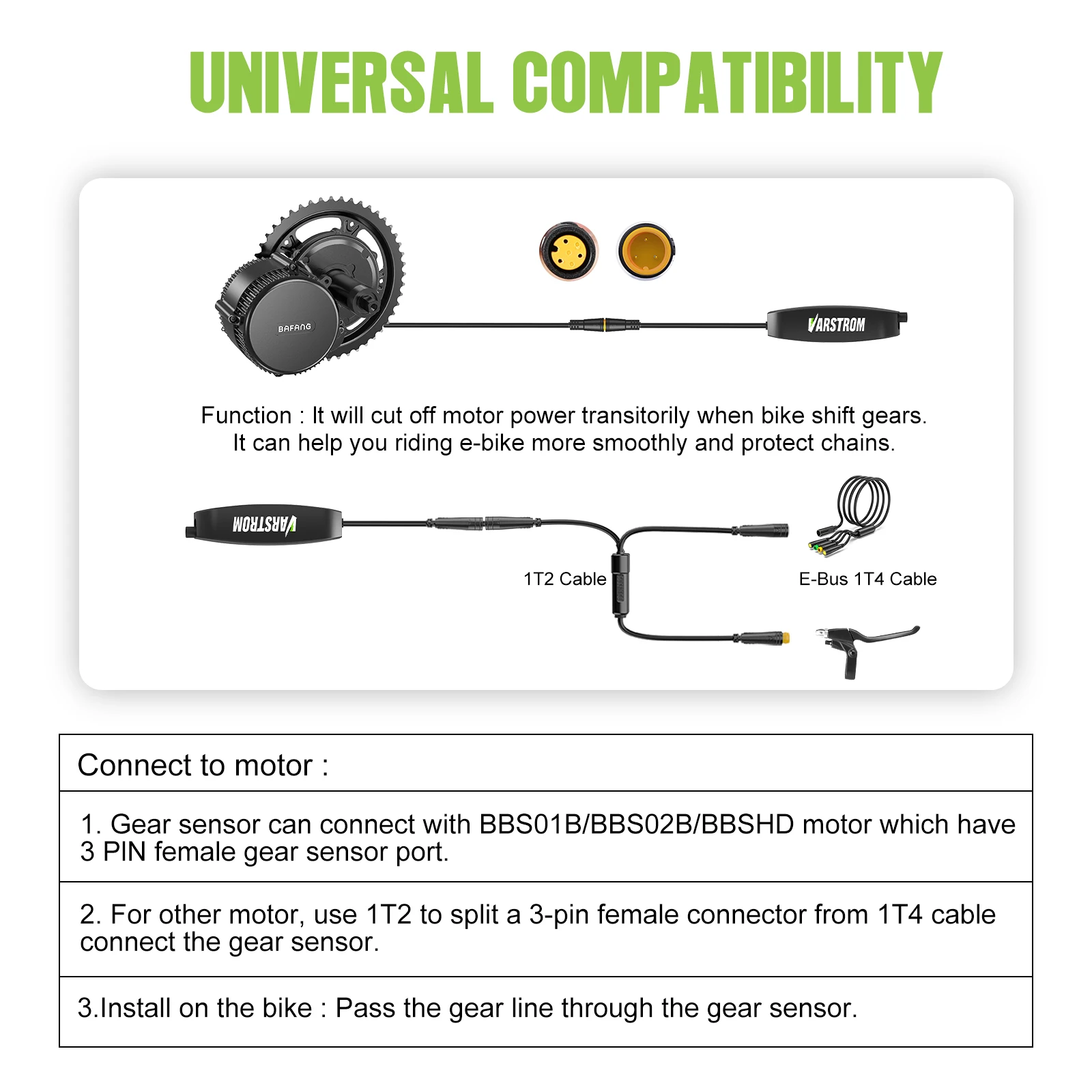 Gear Shift Sensor Metal Shell E-bike Parts For Bafang Mid Drive Motor BBS01 BBS02 BBSHD Electric Bicycle Conversion Accessories
