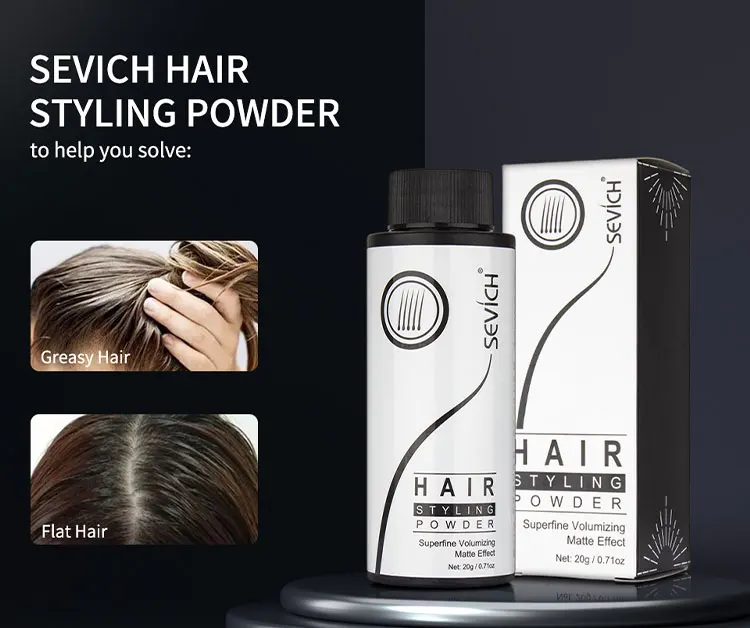 Sevich Hair Styling Powder 20g Fluffy Thin Hair Powder Spray Increases Hair Volume Captures Haircut Unisex Styling Hairspray