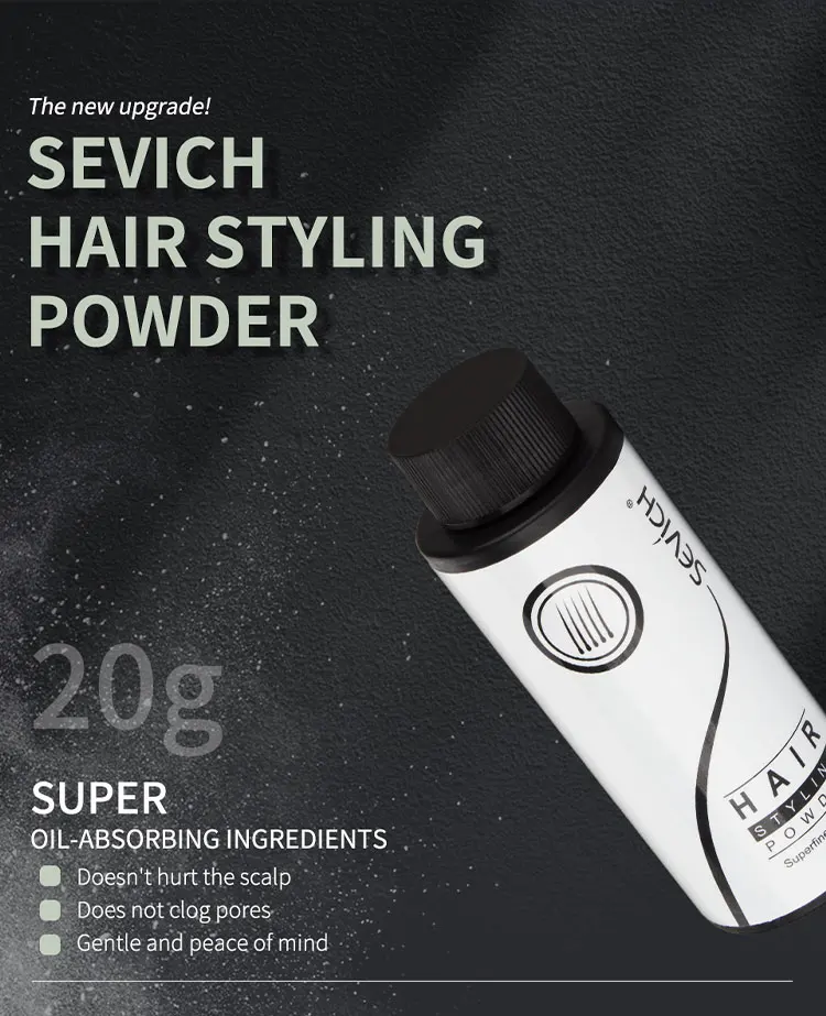 Sevich Hair Styling Powder 20g Fluffy Thin Hair Powder Spray Increases Hair Volume Captures Haircut Unisex Styling Hairspray