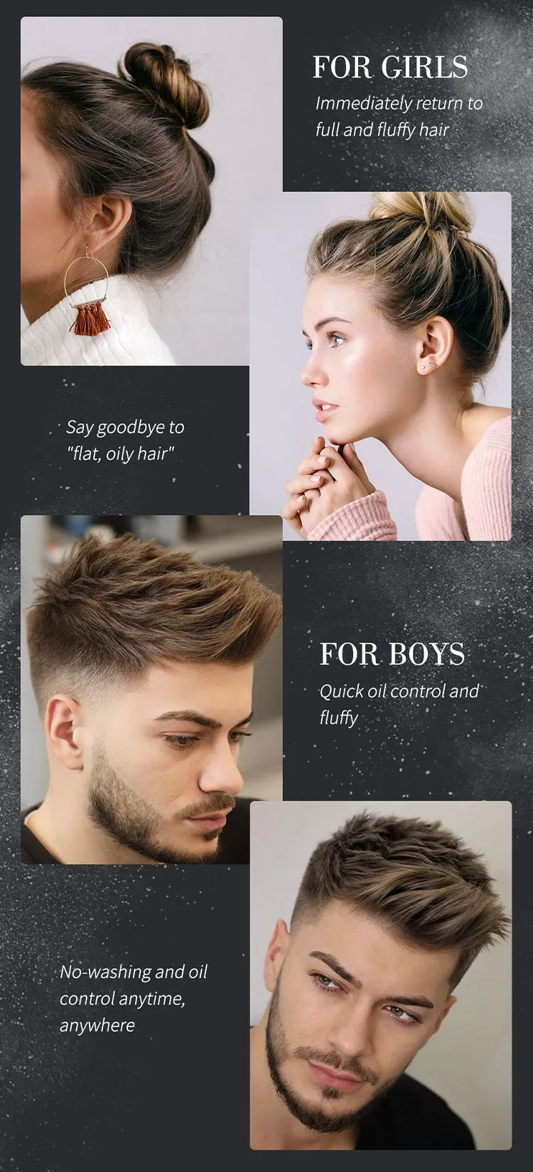 Sevich Hair Styling Powder 20g Fluffy Thin Hair Powder Spray Increases Hair Volume Captures Haircut Unisex Styling Hairspray
