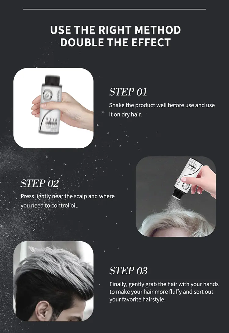 Sevich Hair Styling Powder 20g Fluffy Thin Hair Powder Spray Increases Hair Volume Captures Haircut Unisex Styling Hairspray
