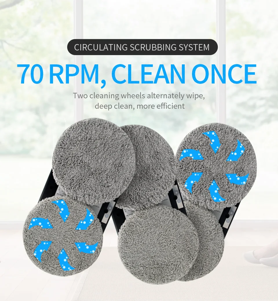 Ultra Thin Robot Vacuum Cleaner Window Cleaning Robot Window Cleaner Electric Glass Limpiacristales Remote Control for Home