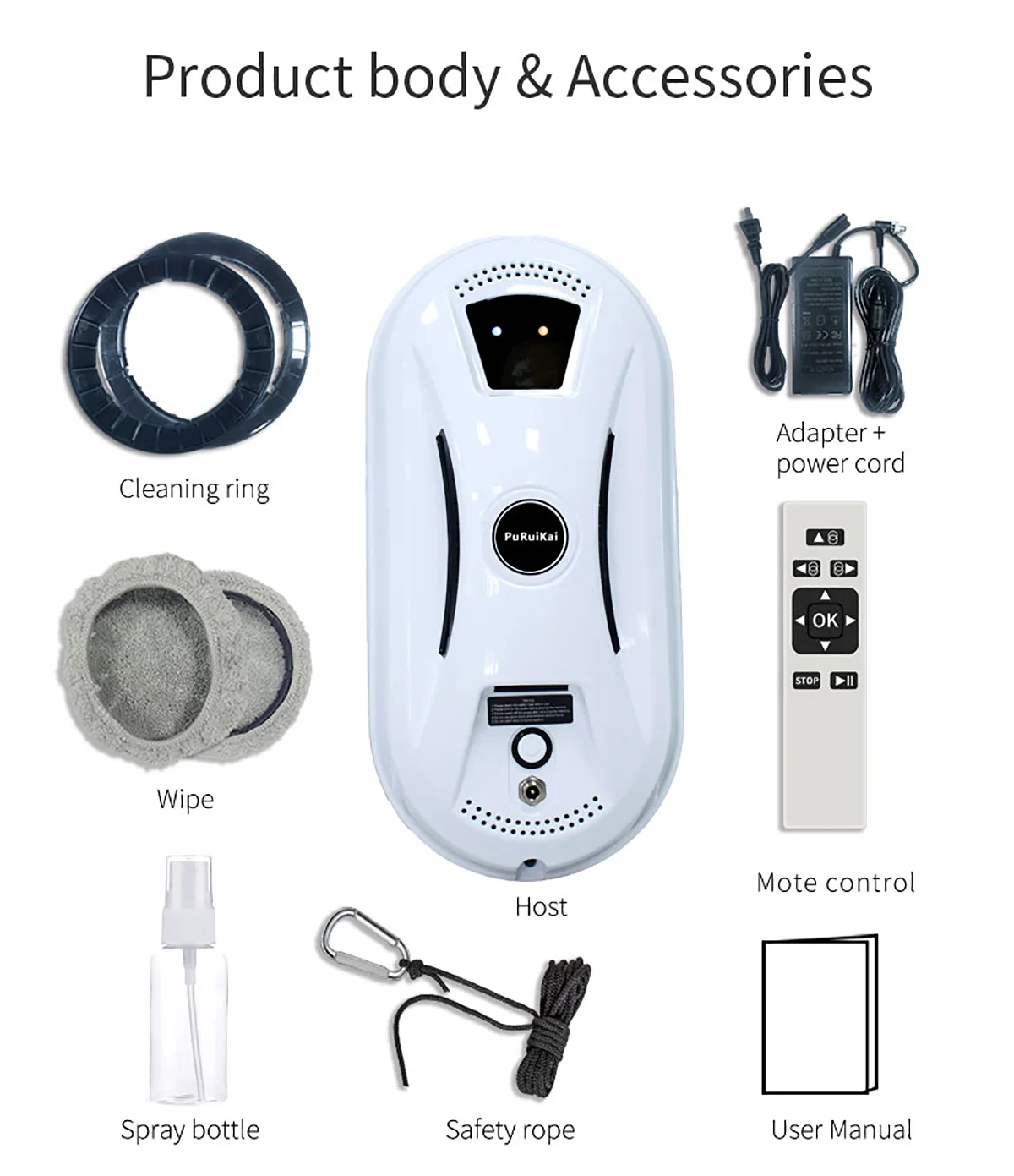 Ultra Thin Robot Vacuum Cleaner Window Cleaning Robot Window Cleaner Electric Glass Limpiacristales Remote Control for Home