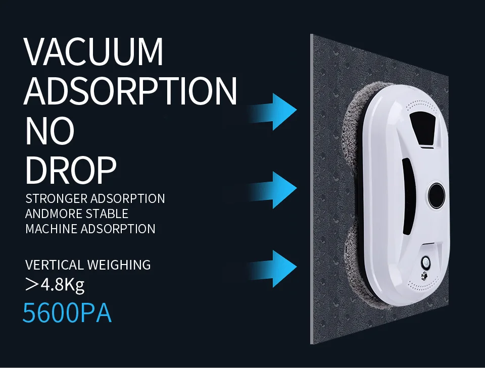 Ultra Thin Robot Vacuum Cleaner Window Cleaning Robot Window Cleaner Electric Glass Limpiacristales Remote Control for Home