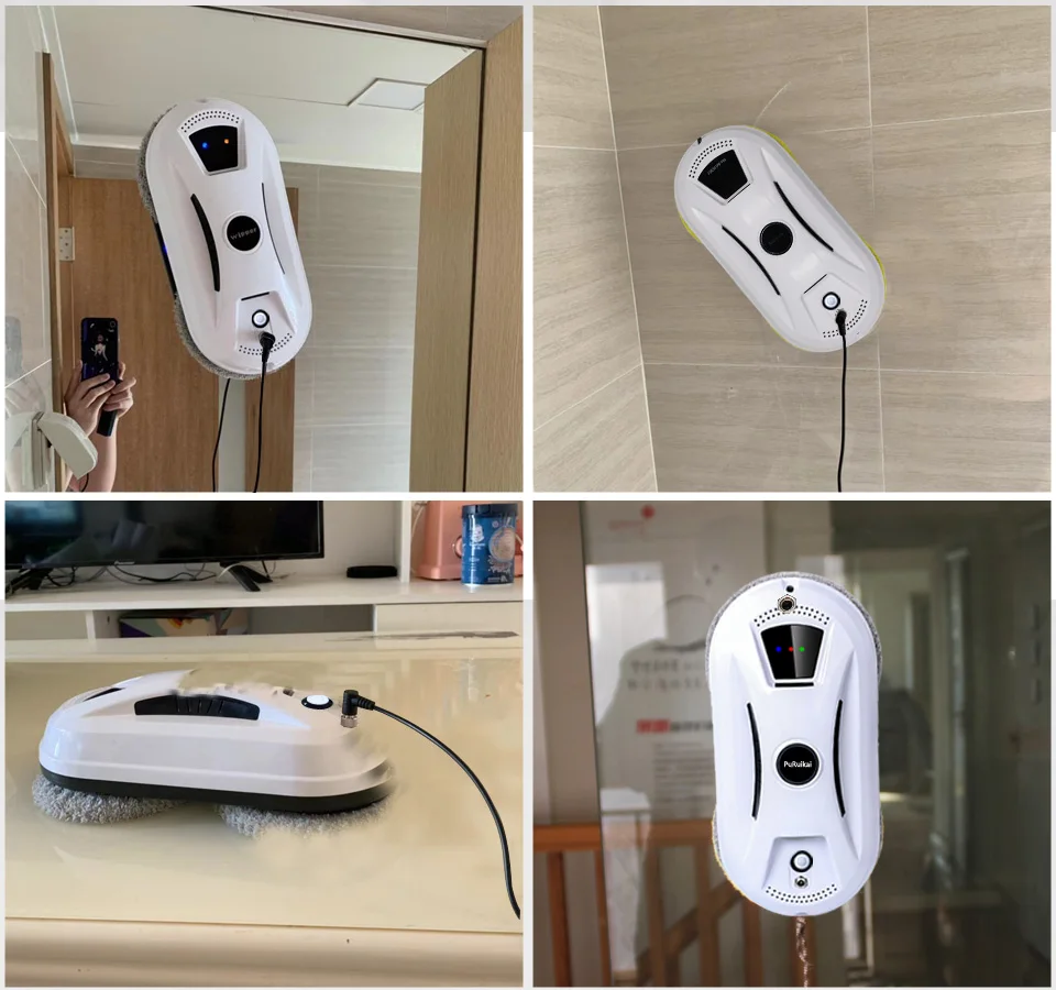 Ultra Thin Robot Vacuum Cleaner Window Cleaning Robot Window Cleaner Electric Glass Limpiacristales Remote Control for Home