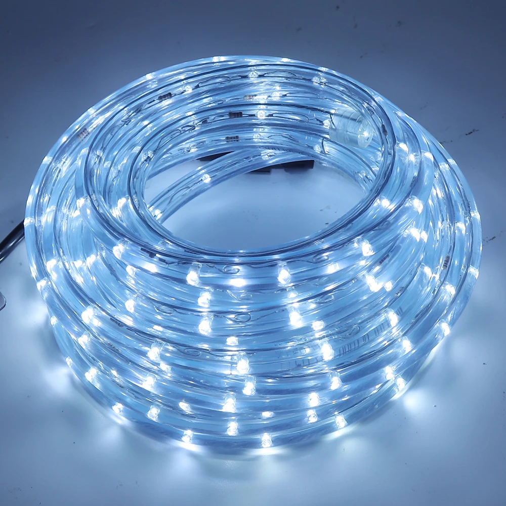 EU 220V Neon Strip Waterproof Outdoor Garden 360 Degree Ligthing LED Rope Tube Lamp Multi Rainbow Fairy Lights