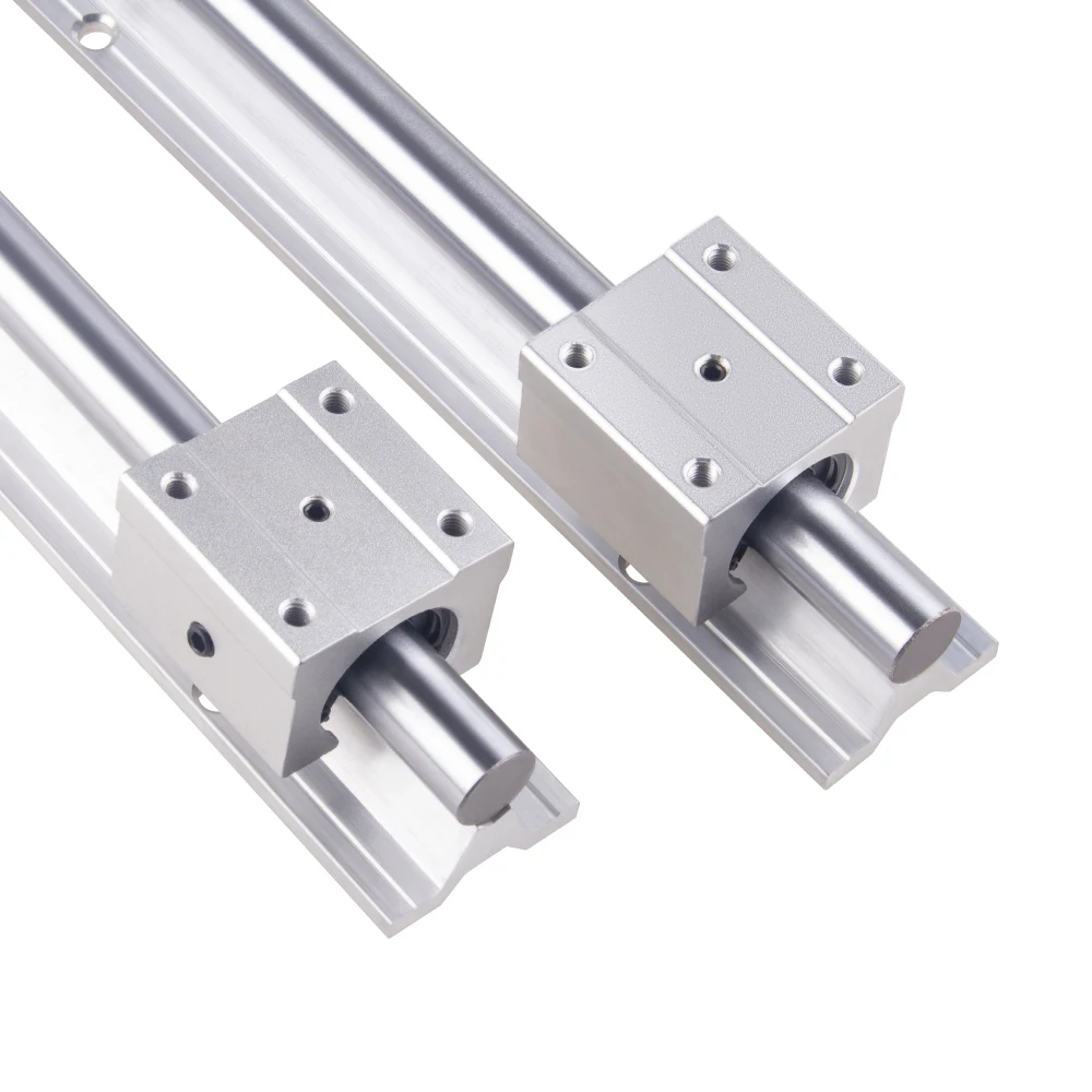 2PCS SBR12 SBR16 SBR20 20mm Linear Guide Rail 300-1500mm Fully Supported Linear Rail with SBR16UU Linear Bearing Block CNC Part