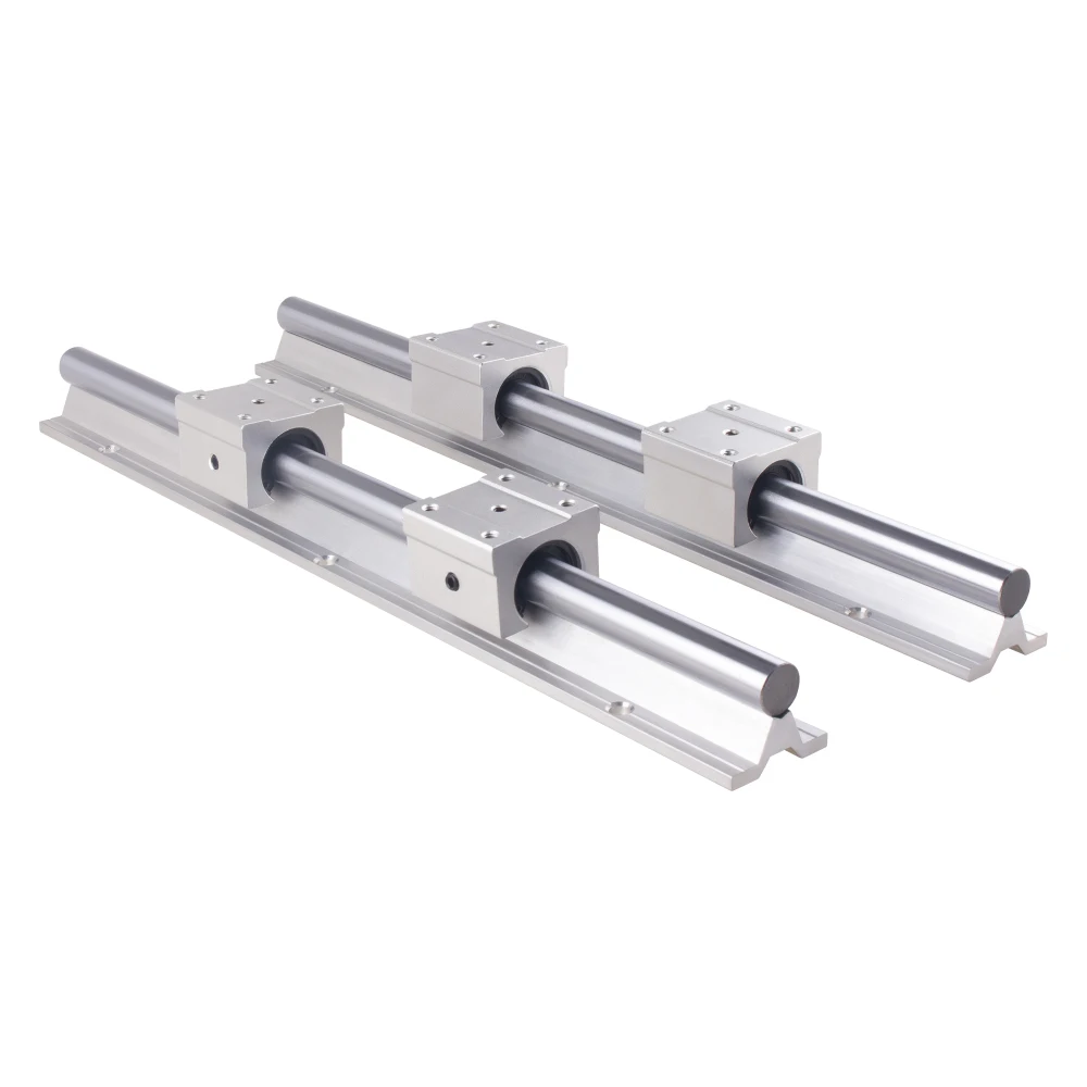 2PCS SBR12 SBR16 SBR20 20mm Linear Guide Rail 300-1500mm Fully Supported Linear Rail with SBR16UU Linear Bearing Block CNC Part