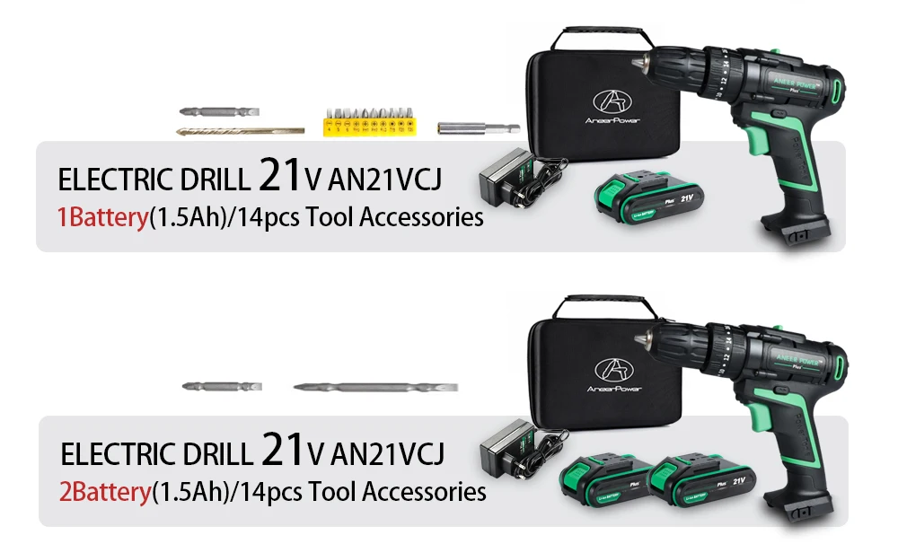 25V 21V Wireless Hand Electric Drill Impact Cordless Lithium Battery Screwdriver For Decorating House Drilling Screws Power Tool