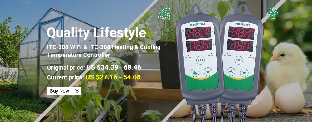 INKBIRD ICC-500T Digital CO2 Controller Programmable CO2 Controller&Monitor for Agricultural Livestock Industries Ventilation