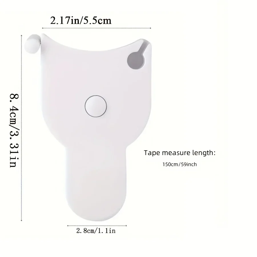 Automatic Telescopic Tape Measure Body Measuring Tape Sewing Ruler Tools Centimeter Tapes For Body Meter Measure White Tools