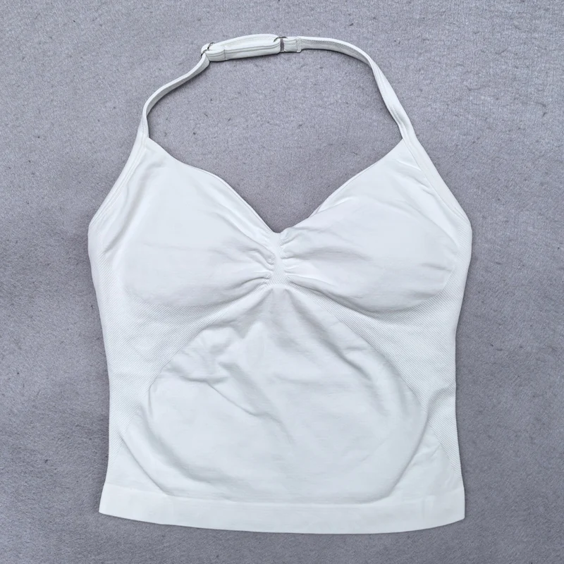 Adjustable Sports Top with Straps for Women, Gym Top with an Exposed Back. Built-in Fastener, Yoga Clothing,