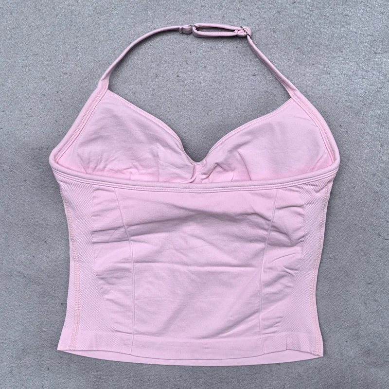 Adjustable Sports Top with Straps for Women, Gym Top with an Exposed Back. Built-in Fastener, Yoga Clothing,