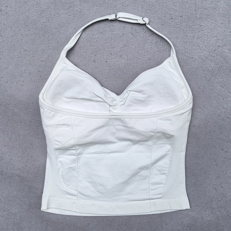 Adjustable Sports Top with Straps for Women, Gym Top with an Exposed Back. Built-in Fastener, Yoga Clothing,