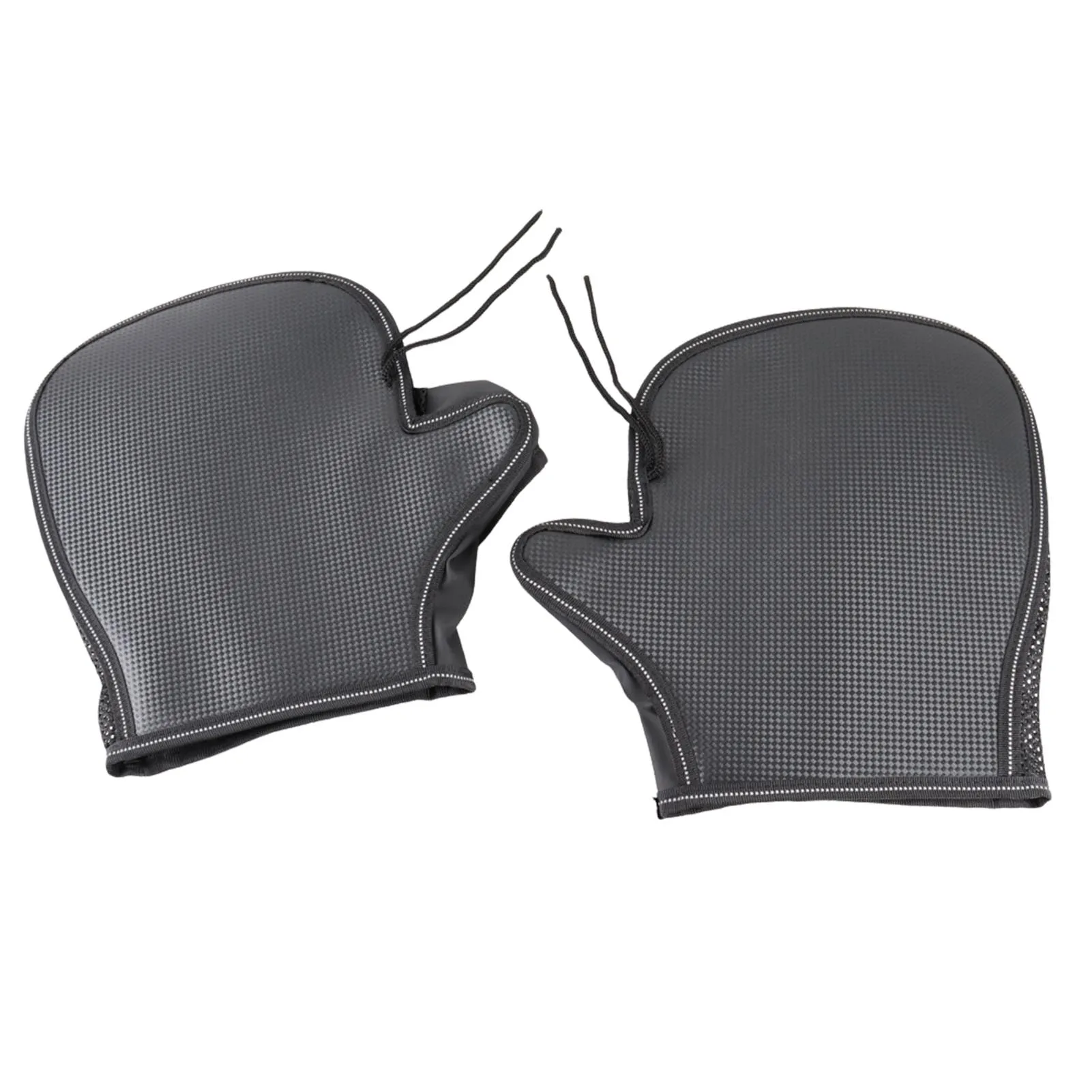 Summer Motorcycle Handlebar Muffs Waterproof PVC Leather Handlebar Muffs PVC Leather Waterproof Sun Protection Gloves With