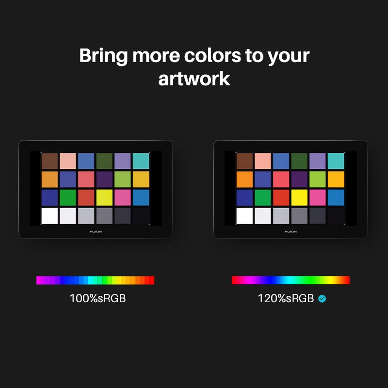 HUION Pen Display Monitor Kamvas Pro 16 4K UHD Screen AG Glass 120% sRGB Painting Graphic Pen Tablet for Drawing Android Support