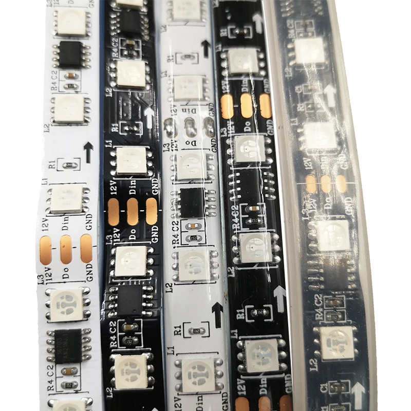 DC12V 5 M WS2811 LED Pixel Bande Rgb Colour 5050 LED Bande Ruban Flexible Adressable LED Bande 1 IC Control 3 Leds Lights
