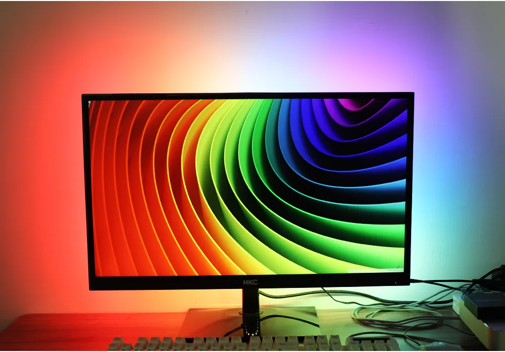 Ambient Light USB LED Strip Light 5050 RGB Dream Color Ws2812b Strip For TV Desktop PC Screen Backlight Lighting 1M 2M 3M 4M 5M