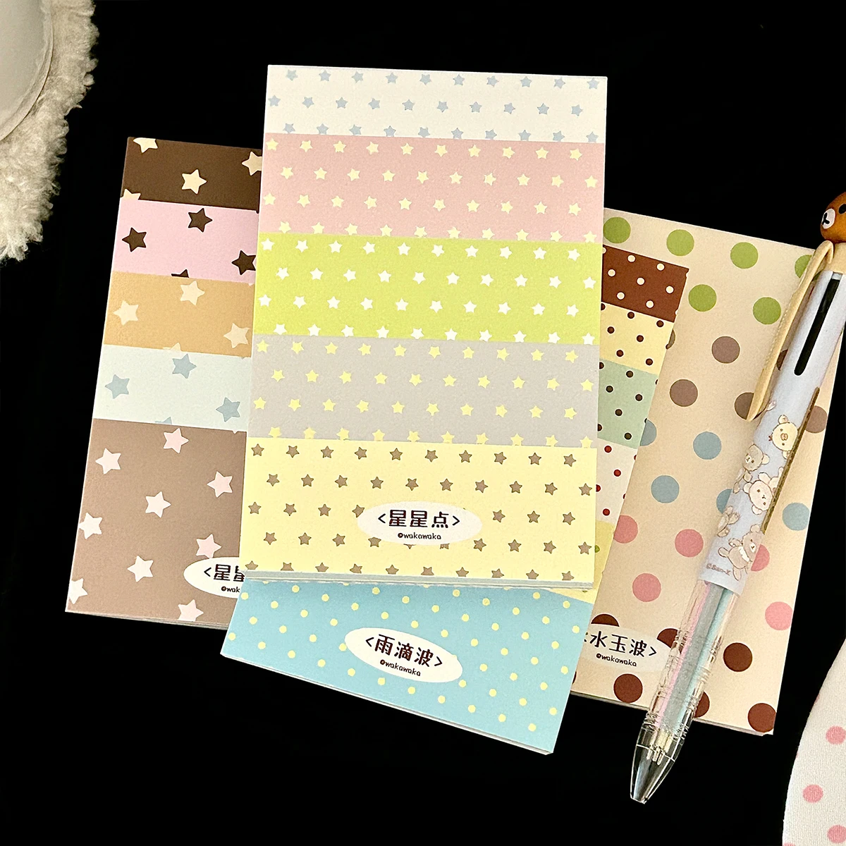 A7 Polka Dot Memo Pad Tearable Double Sided Scrapbook Paper Writing Journal Planner Scrapbooking Supply 100 Sheets