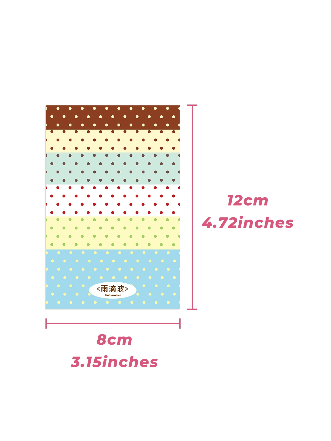 A7 Polka Dot Memo Pad Tearable Double Sided Scrapbook Paper Writing Journal Planner Scrapbooking Supply 100 Sheets