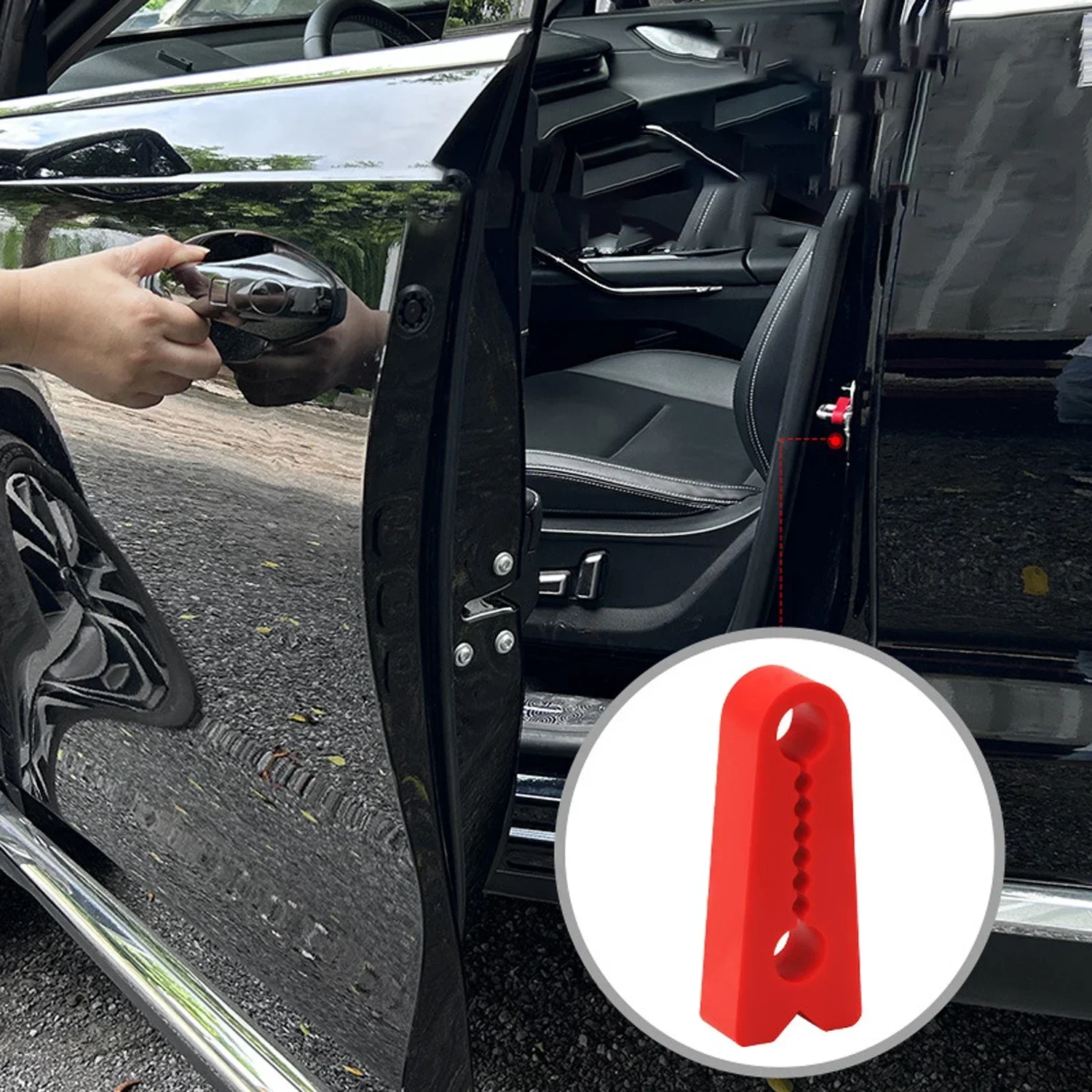 4 Pcs/Set Car Door Latch Shock Absorber Pads Door Lock Shock Absorbers & Buffering Seals Anti-Vibration Kit for Toyota Camry