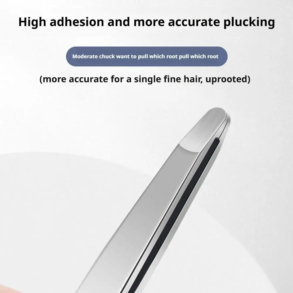 1Pc New Eyebrow Tweezers Non-slip Makeup Remover Tweezer Tools Stainless Steel Face Hair Women Removal Clip
