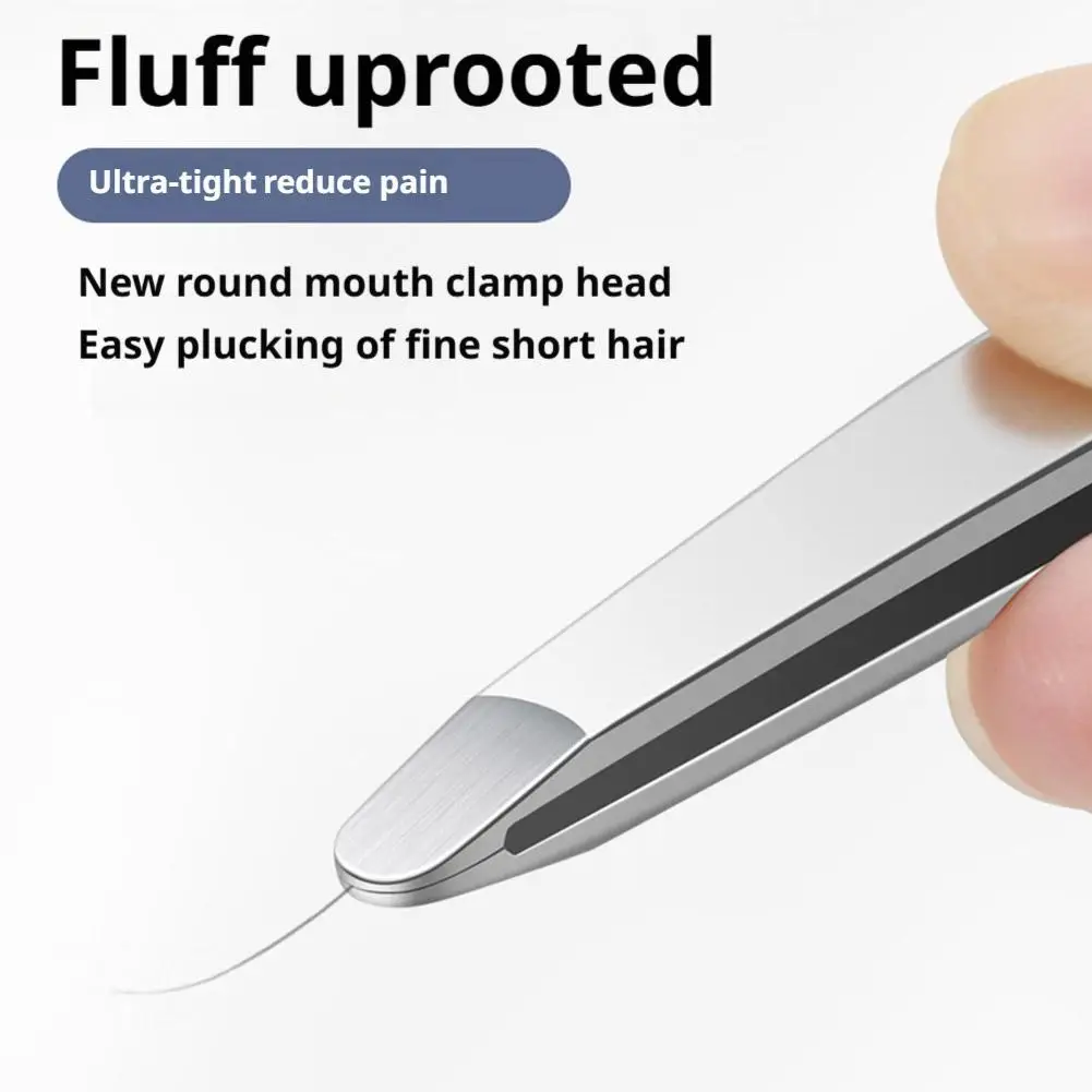 1Pc New Eyebrow Tweezers Non-slip Makeup Remover Tweezer Tools Stainless Steel Face Hair Women Removal Clip