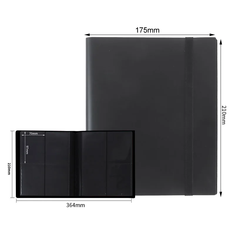160/360 Cards Capacity Pocket Holder Binders Albums For Yugioh Baseball Football Sports Game Card Book Sleeve Binder Toy