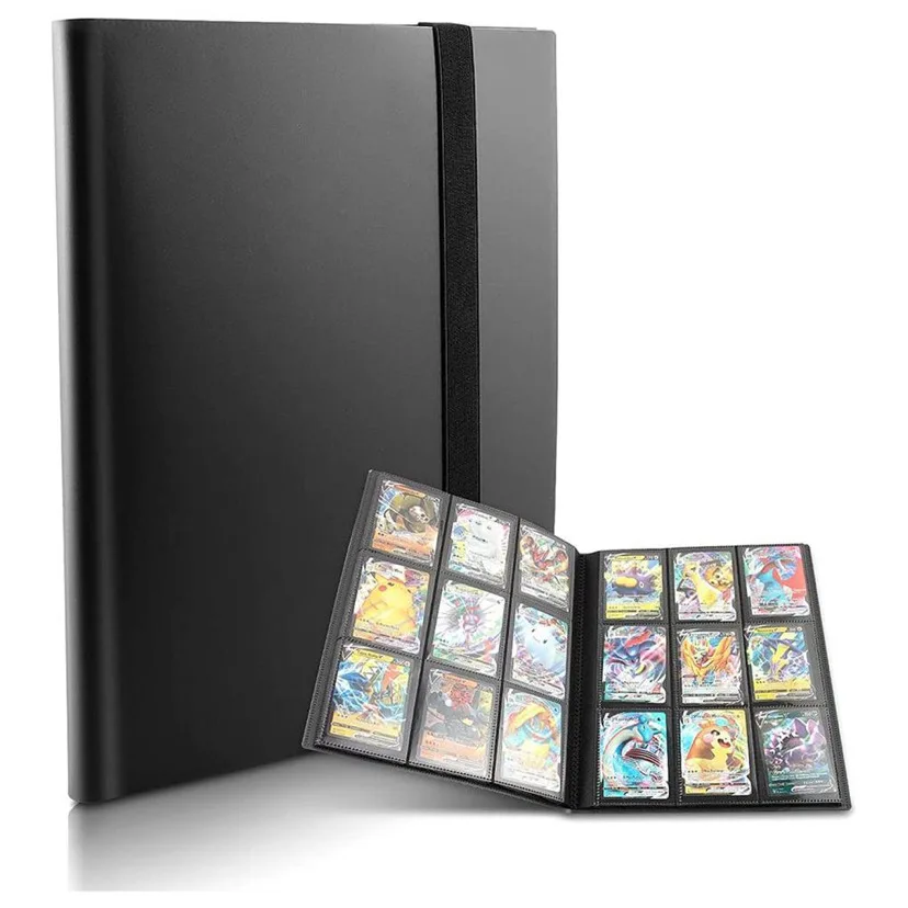 160/360 Cards Capacity Pocket Holder Binders Albums For Yugioh Baseball Football Sports Game Card Book Sleeve Binder Toy