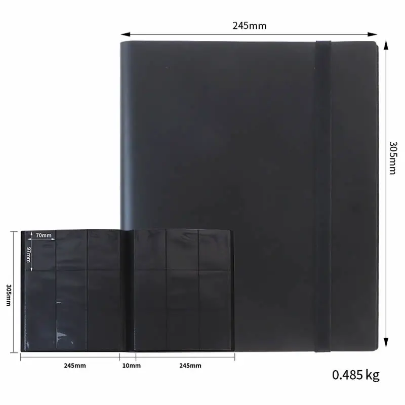 160/360 Cards Capacity Pocket Holder Binders Albums For Yugioh Baseball Football Sports Game Card Book Sleeve Binder Toy