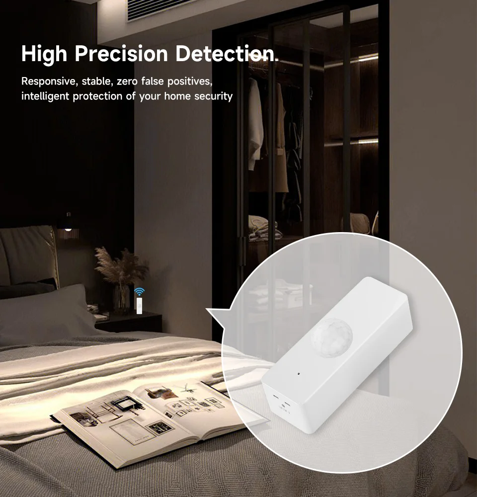 Tuya Smart Home WiFi Zigbee PIR Motion Sensor Infrared Detector Security Alarm APP Notification Works With Alexa Google