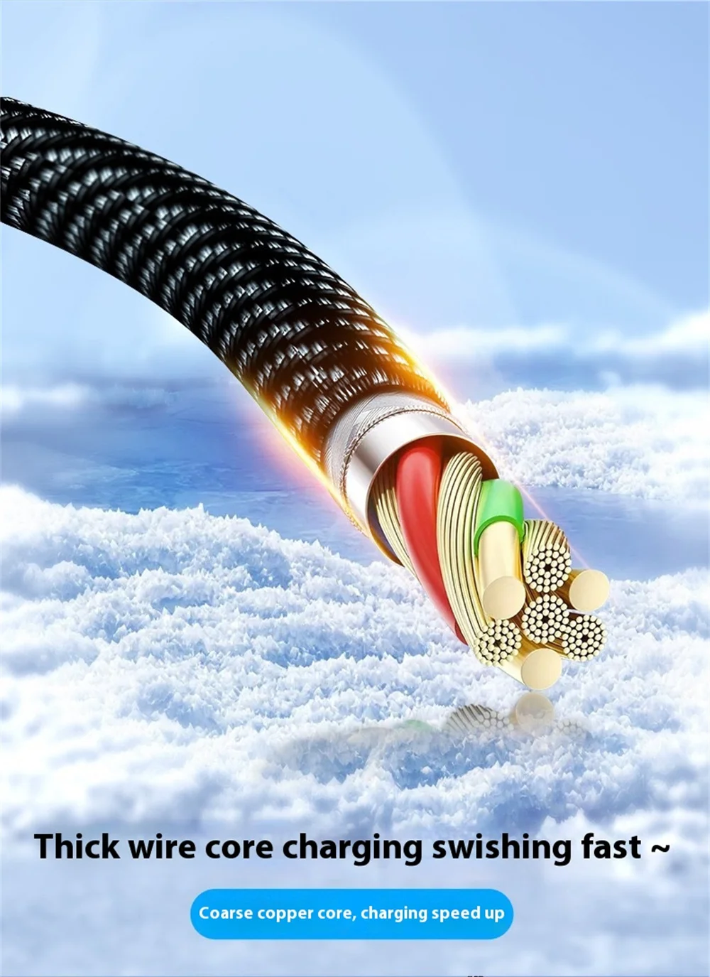 1m/2m 120W USB-C Charging Wire For Huawei Xiaomi POCO Samsung 100W PD Fast Charging Phone Data Cord For iPhone LED Display Cable