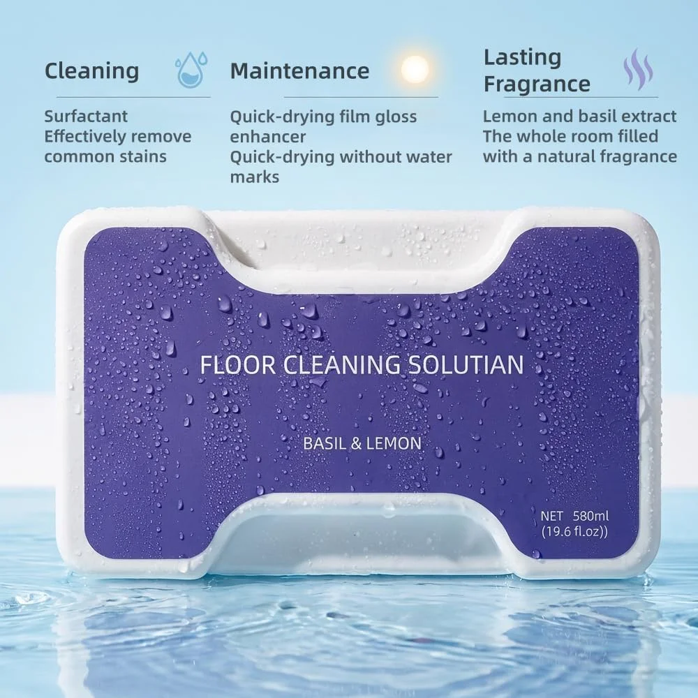 For Narwal Freo Z Ultra/ Freo Z10/ Freo Z10 Ultra Accessories Parts 580ML Lemon Scent Detergents Cleaning Solution Replacement
