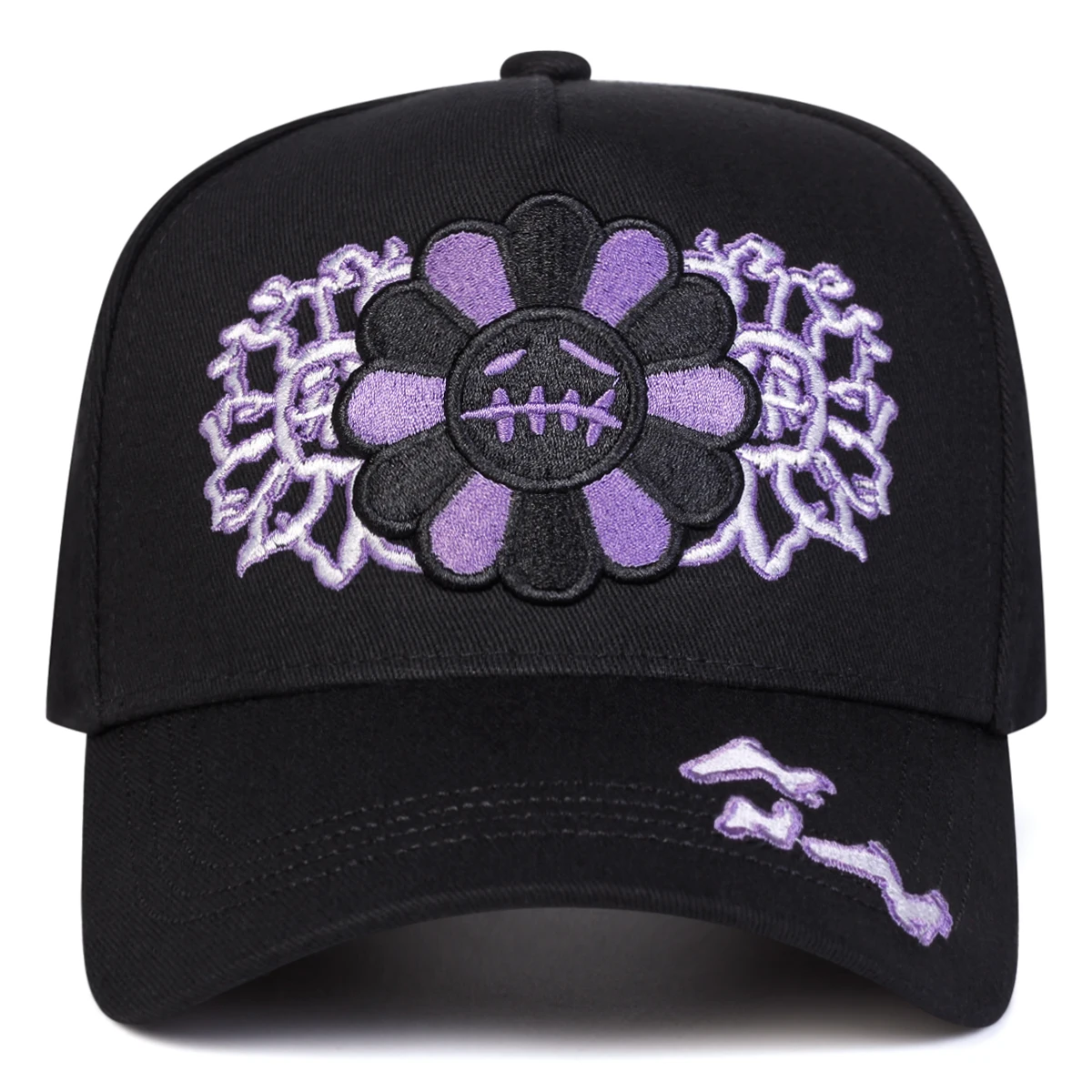 Unisex Sunflower Embroidery Baseball Caps Spring Autumn Outdoor Adjustable Casual Hats Sunscreen Hat Sports Cap