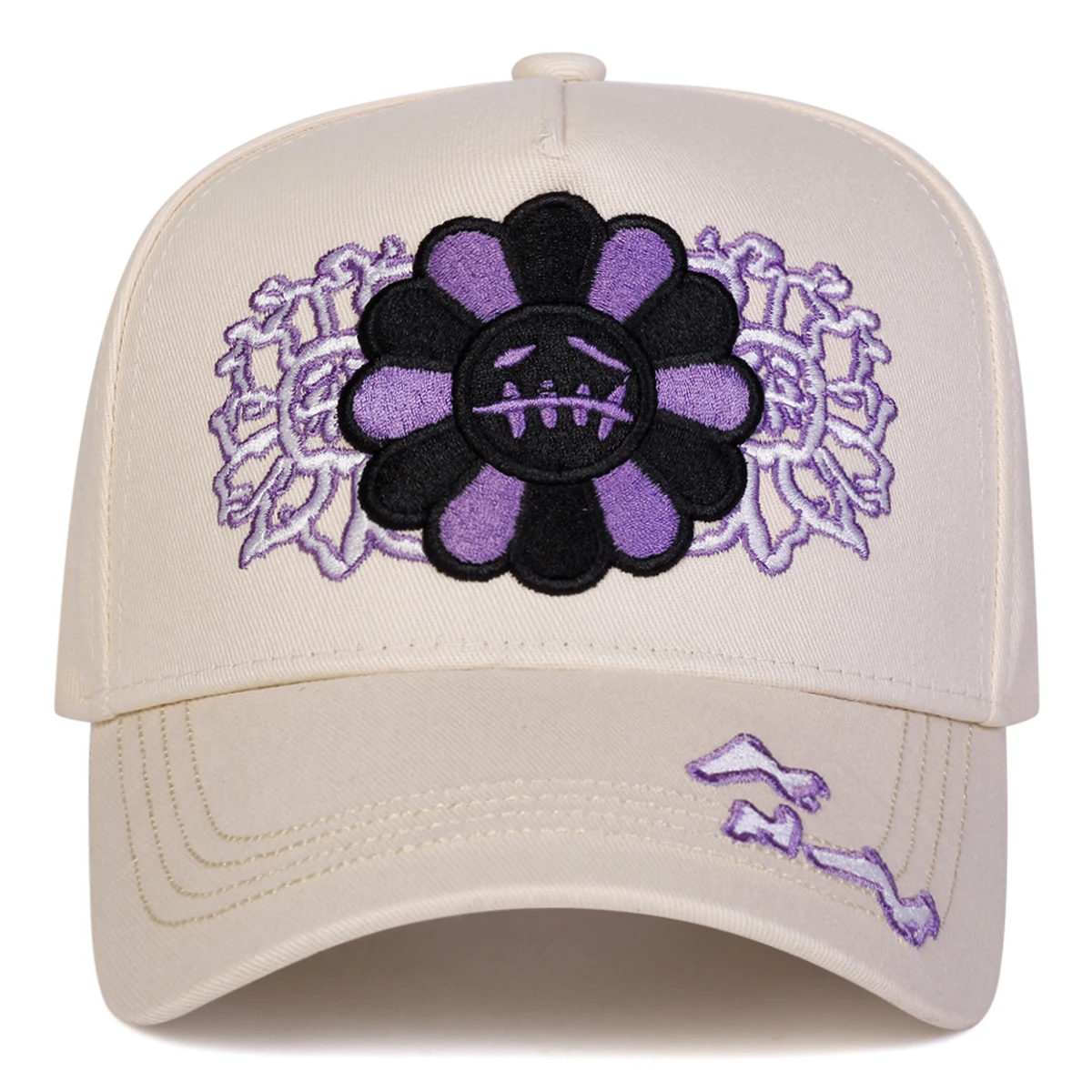 Unisex Sunflower Embroidery Baseball Caps Spring Autumn Outdoor Adjustable Casual Hats Sunscreen Hat Sports Cap