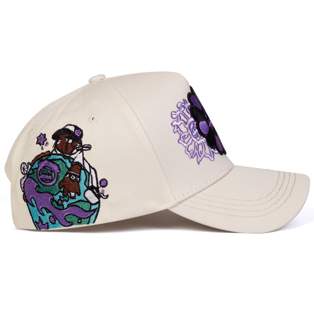 Unisex Sunflower Embroidery Baseball Caps Spring Autumn Outdoor Adjustable Casual Hats Sunscreen Hat Sports Cap