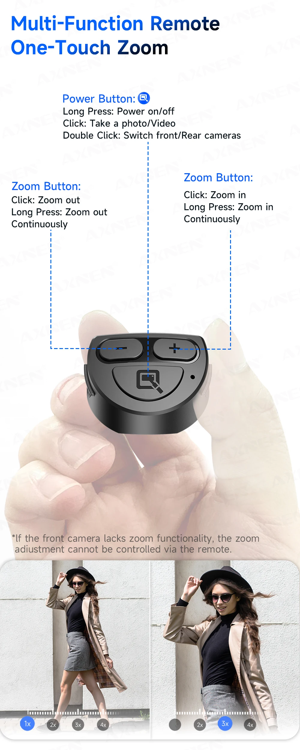 Magnetic Mini Selfie Stick Tripod for Cellphone with Extension Rod Wireless Remote, Fill Light Option, for Smartphone Vlog Shoot