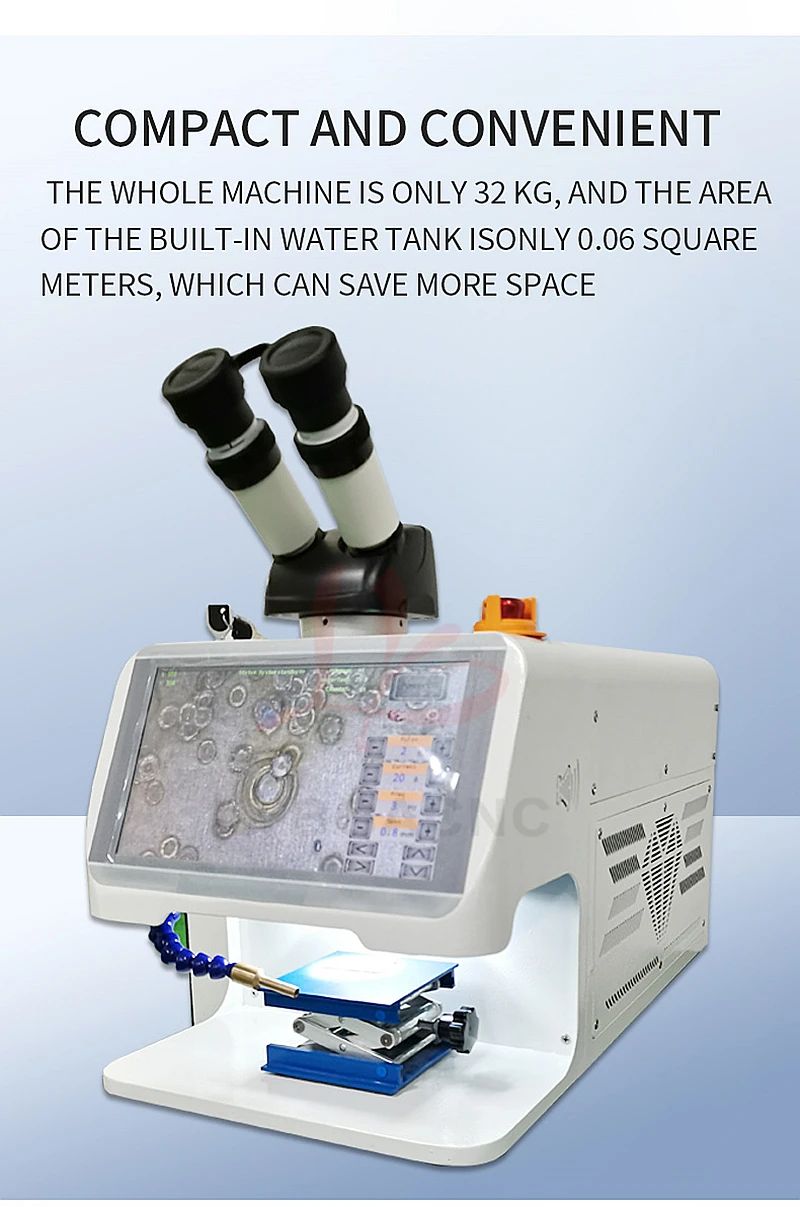 Jewelry Spot Welding Machine ND YAG Laser Touch Screen 60W 100W 150W 200W MINI Laser Soldering With CCD Control System Microscop