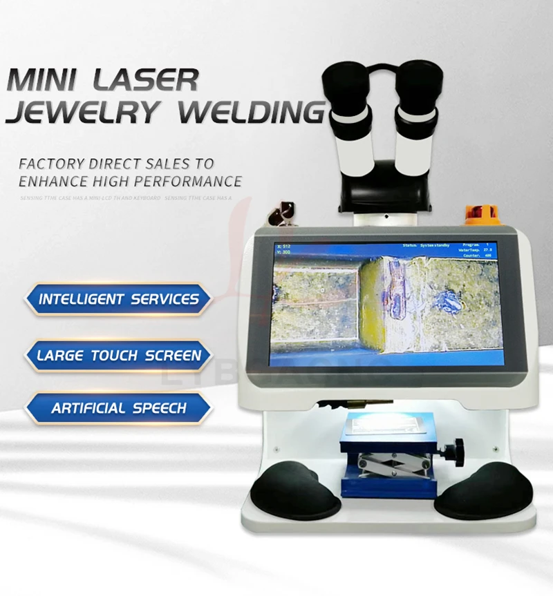 Jewelry Spot Welding Machine ND YAG Laser Touch Screen 60W 100W 150W 200W MINI Laser Soldering With CCD Control System Microscop