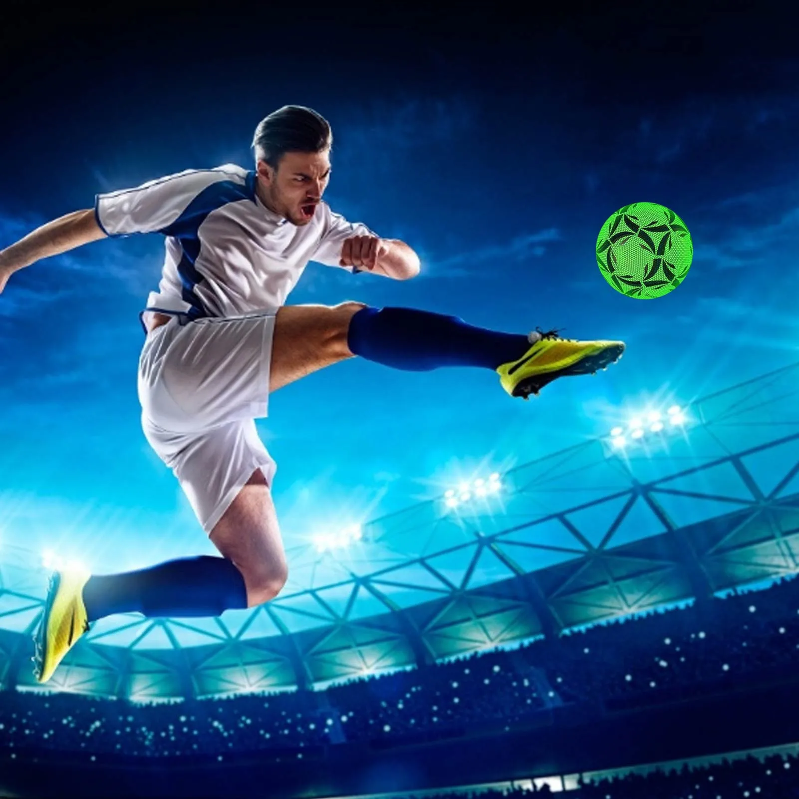 Reflective Football LED Training Soccer Luminous Fluorescent Reflective Cool Luminous No. 5 No. 4 Football For Child Adult