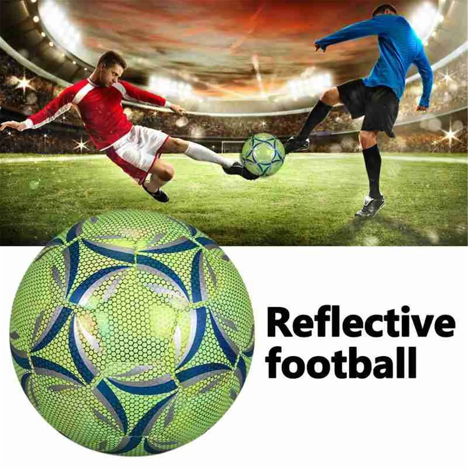 Reflective Football LED Training Soccer Luminous Fluorescent Reflective Cool Luminous No. 5 No. 4 Football For Child Adult