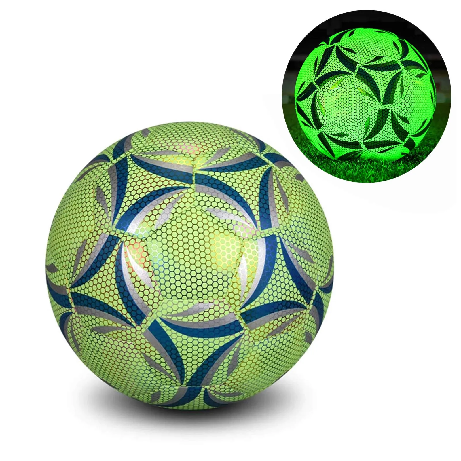 Reflective Football LED Training Soccer Luminous Fluorescent Reflective Cool Luminous No. 5 No. 4 Football For Child Adult