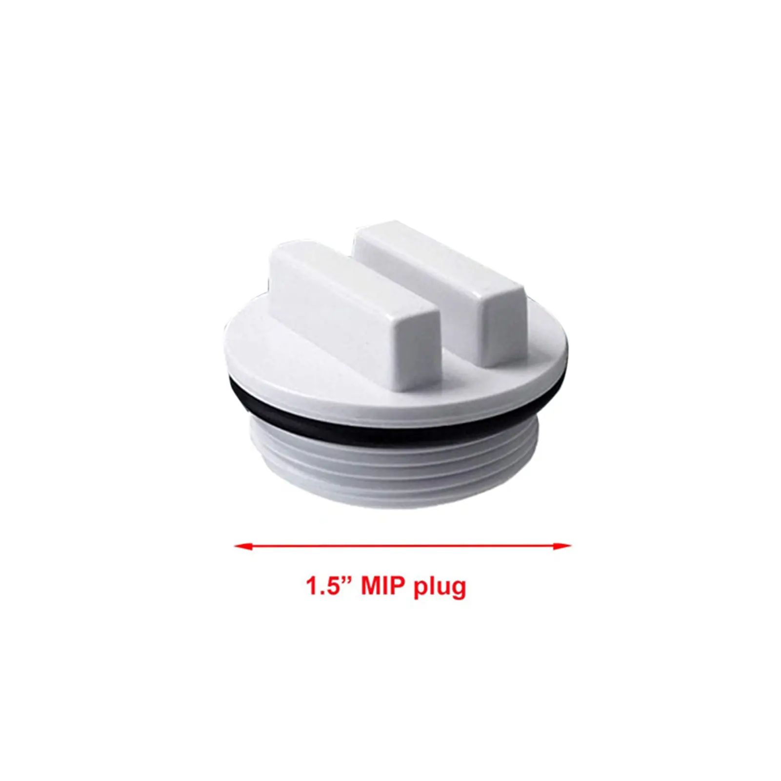 1.5 Inch Threaded Pool Return Line Plug With O-ring Suitable For Most Pools, Swimming Pool Accessories