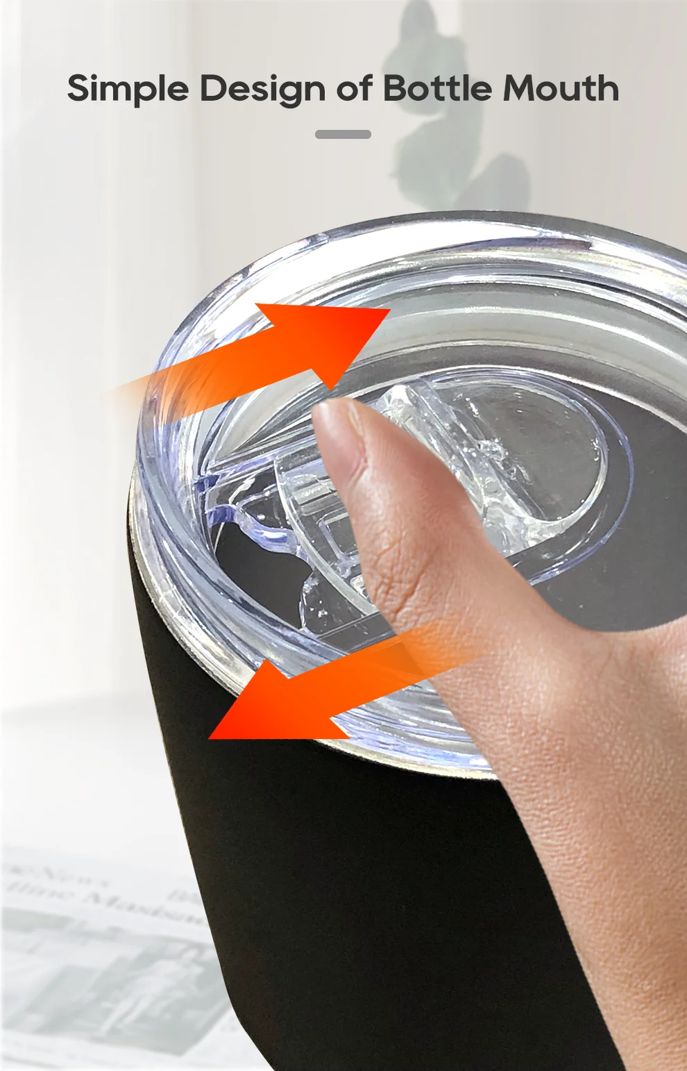 HiBREW Portable Hanging Ear Style Coffee Thermal mug Foldable filter Stainless steel double wall