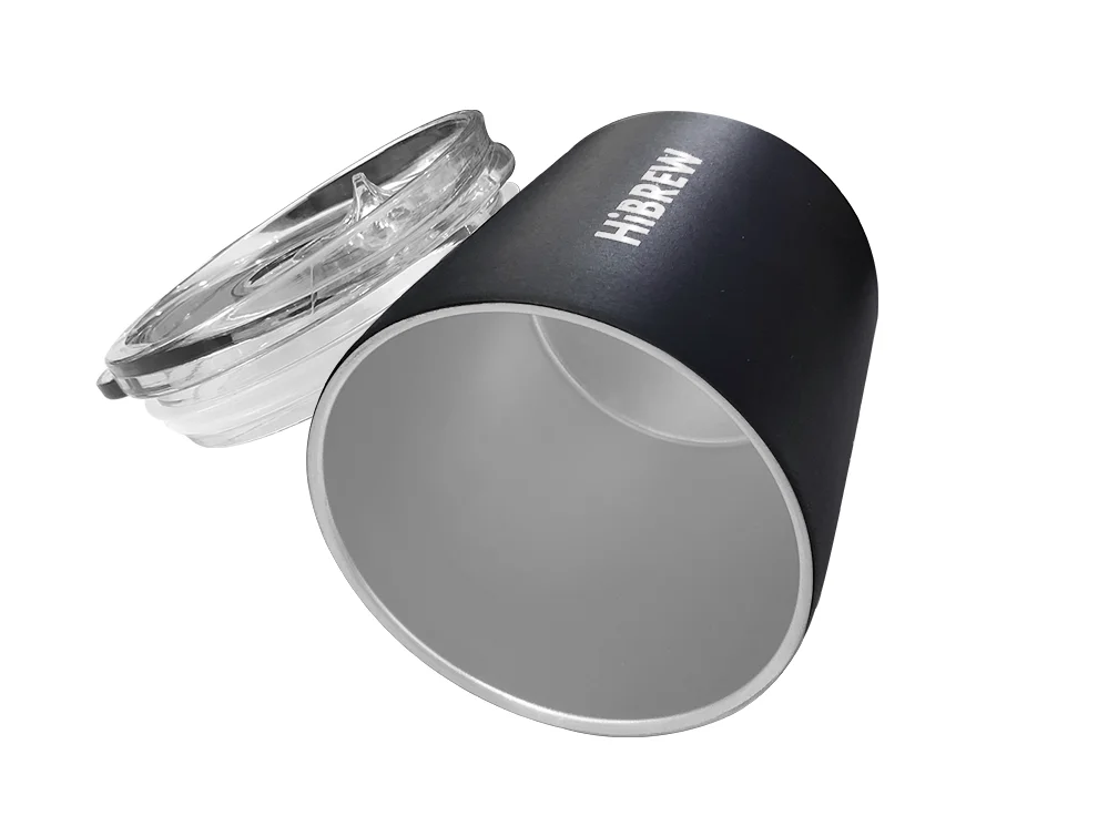 HiBREW Portable Hanging Ear Style Coffee Thermal mug Foldable filter Stainless steel double wall
